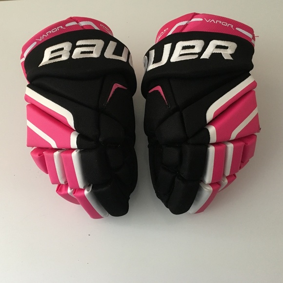pink hockey gloves